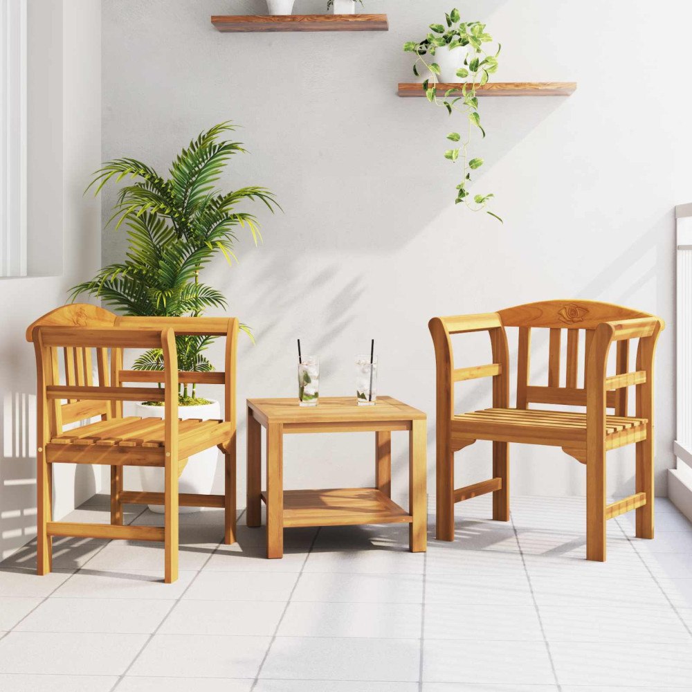 vidaXL bänk med kudde Naturlig Olja Ytbehandling 68,5 x 46 x 82,5 cm