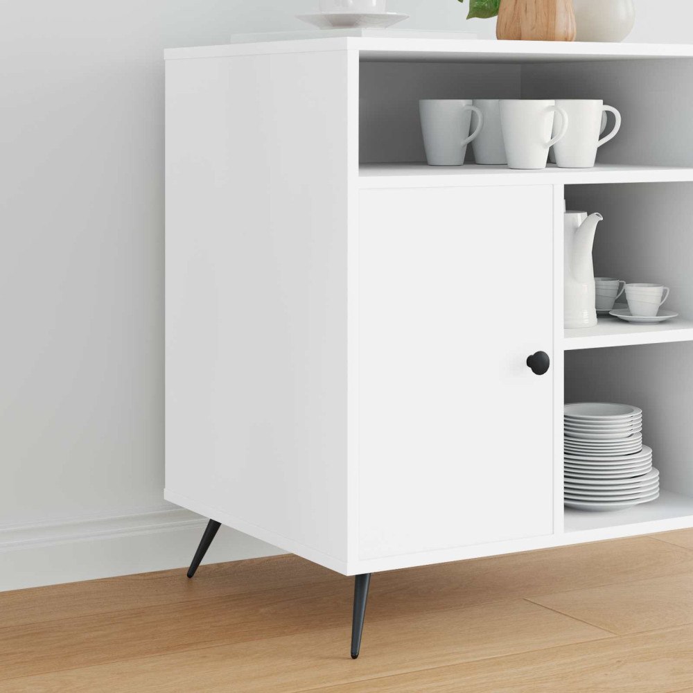 vidaXL Stående fötter 2 pcs Svart 56 x 56 x 100 mm Järn