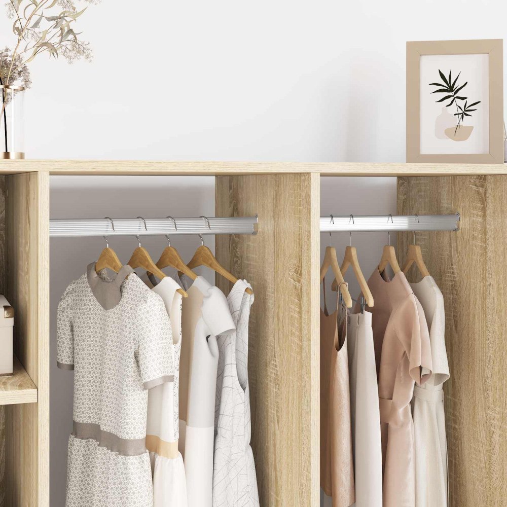 vidaXL Klädhängarefäste 2 pcs Vitt zink 40 x 18 x 10 mm Järn