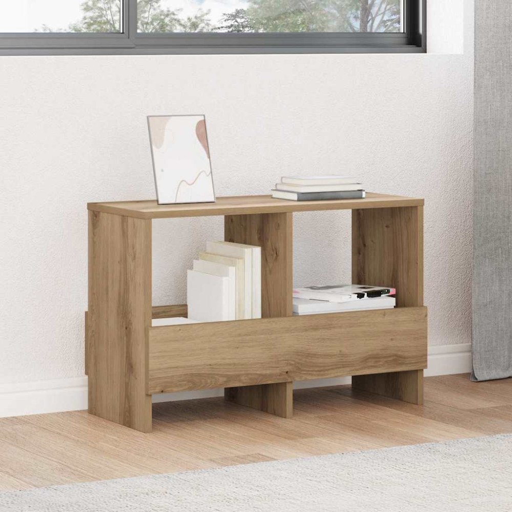 vidaXL Tidningshylla Artisan Ek 68,5 x 30 x 45 cm