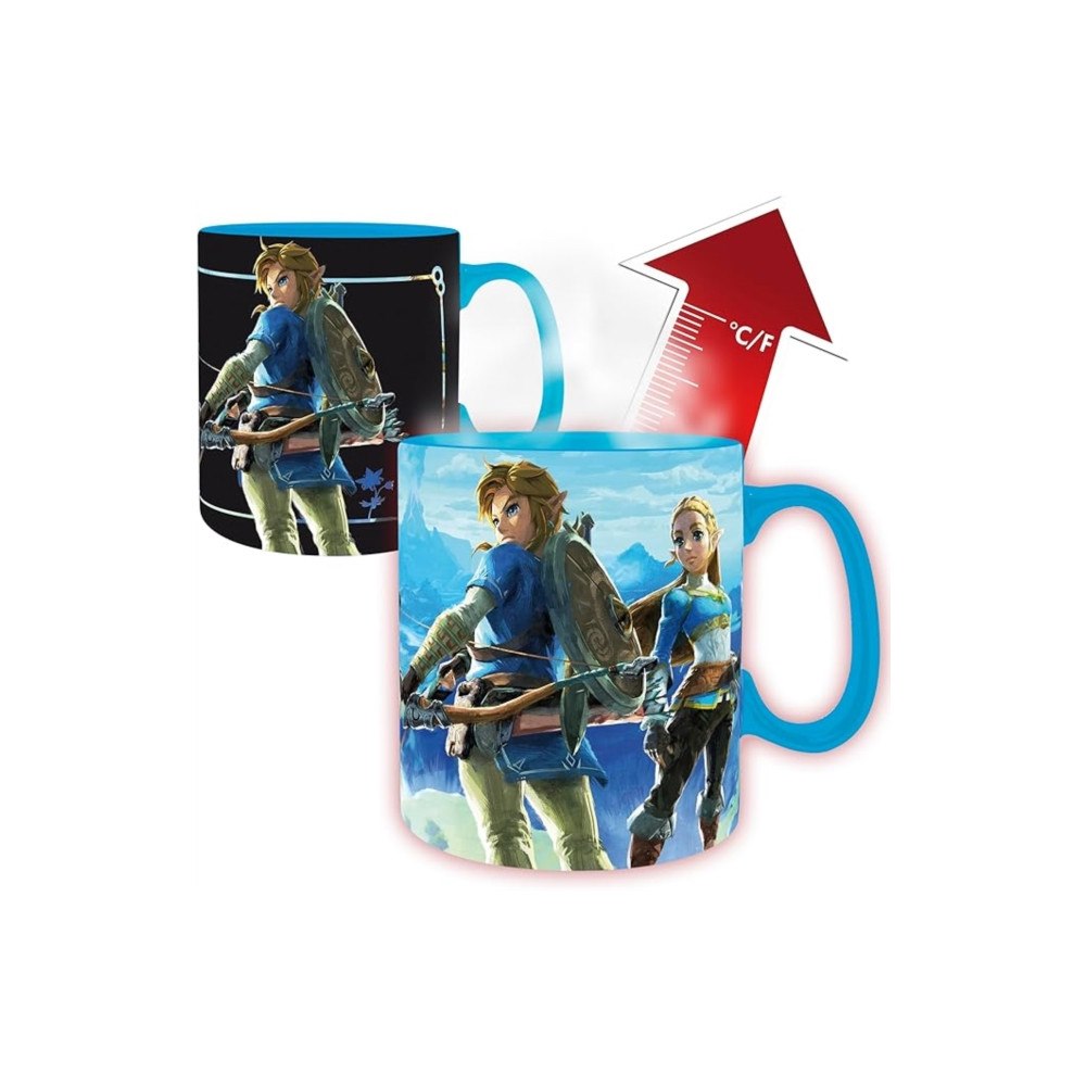 ABYSSE UK THE LEGEND OFZELDA - Mug Heat Change - 460ml -Breath theWild