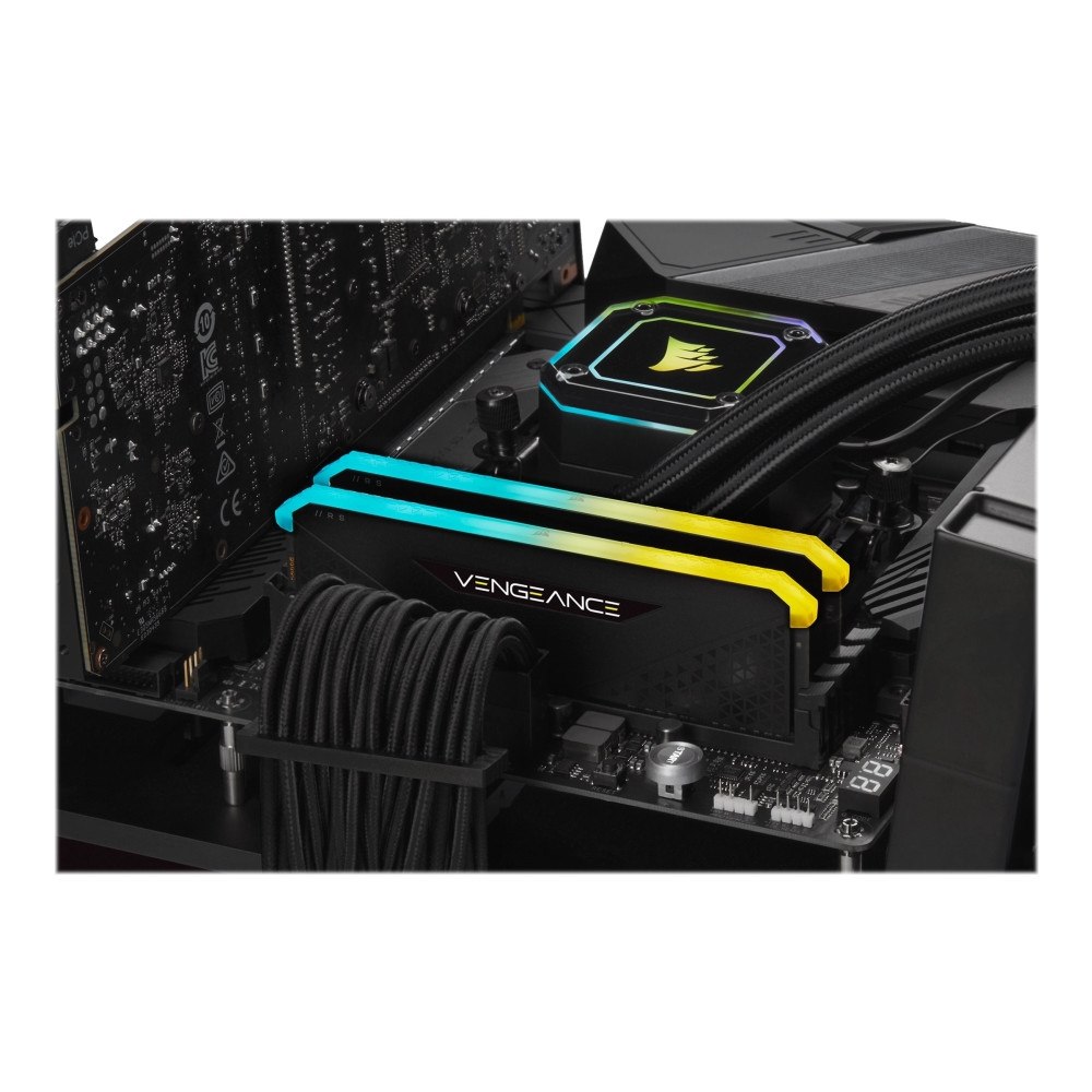 Corsair Microsystems CORSAIR Vengeance RGB RS - DDR4 - sats - 32 GB: 2 x 16 GB - DIMM 288-pin - 3200 MHz / PC4-25600 - ej buffrad