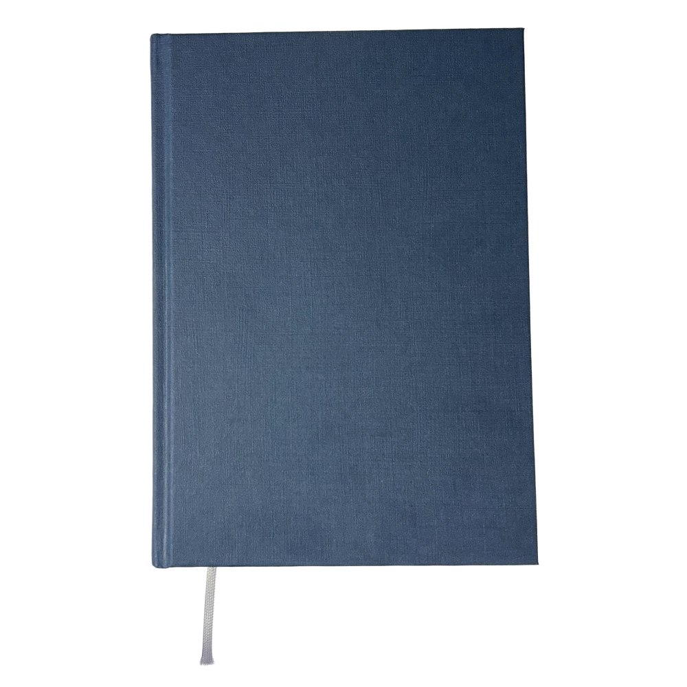 Marcus förlag Anteckningsbok A5 linjerad/kolumn blå (bok, kartonnage)