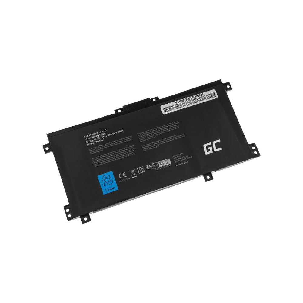 GREENCELL Green Cell - batteri för bärbar dator - Li-pol - 3100 mAh