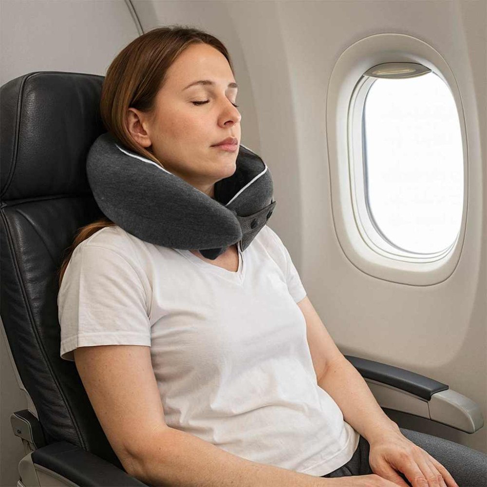 vidaXL Kudde med kudde Justerbar Mörkgrå 28 x 28 x 14 cm Bomull