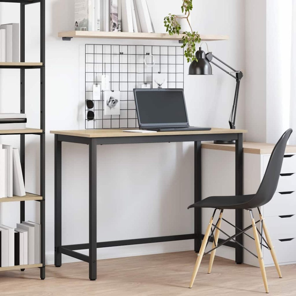 vidaXL bord Sonoma-ek 80 x 50 x 76,5 cm Konstruerat trä och stål