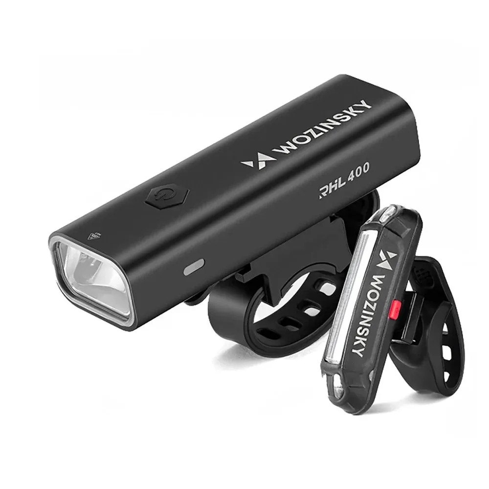 Wozinsky Wozinsky WSBLB2 USB-C-cykelbelysningssats fram (400 lm) och...