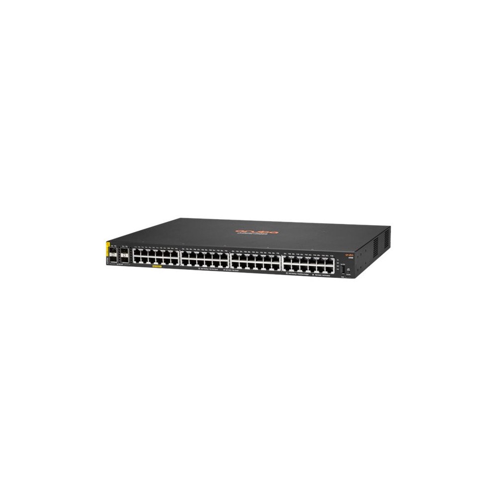 Hewlett Packard Enterprise HPE Aruba 6100 48G Class4 PoE 4SFP+ 370W Switch - switch - 52 portar - Administrerad - rackmonterbar
