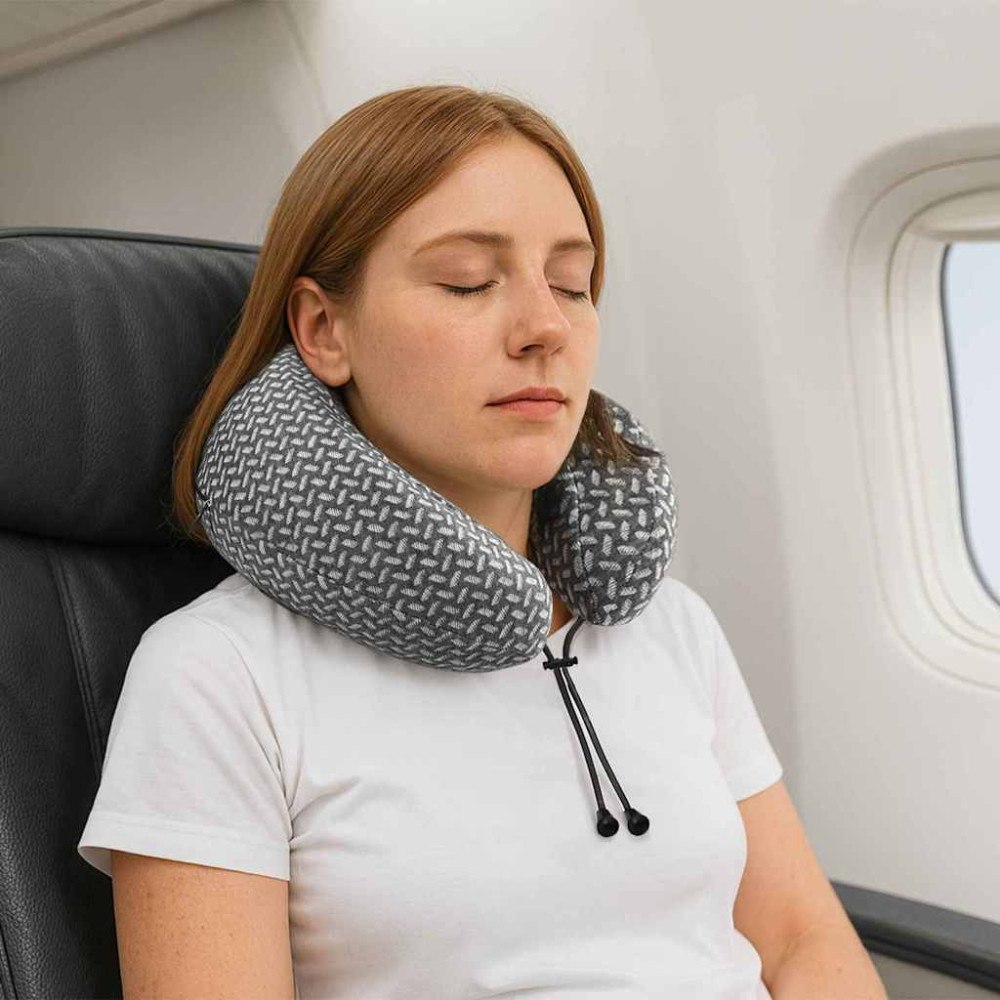 vidaXL Kudde med kudde Justerbar Grå 30 x 28 x 14 cm Polyester