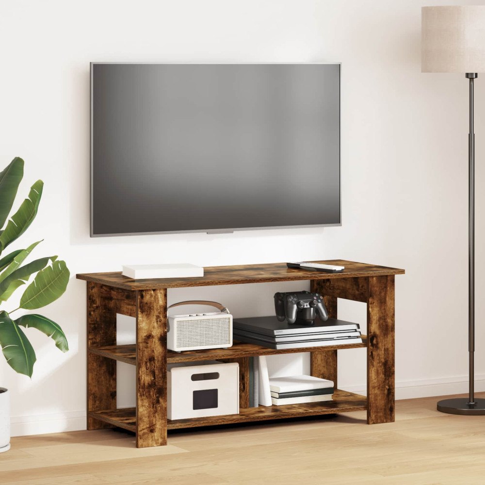 vidaXL TV-ställ Rökt ek 100 x 40 x 50 cm