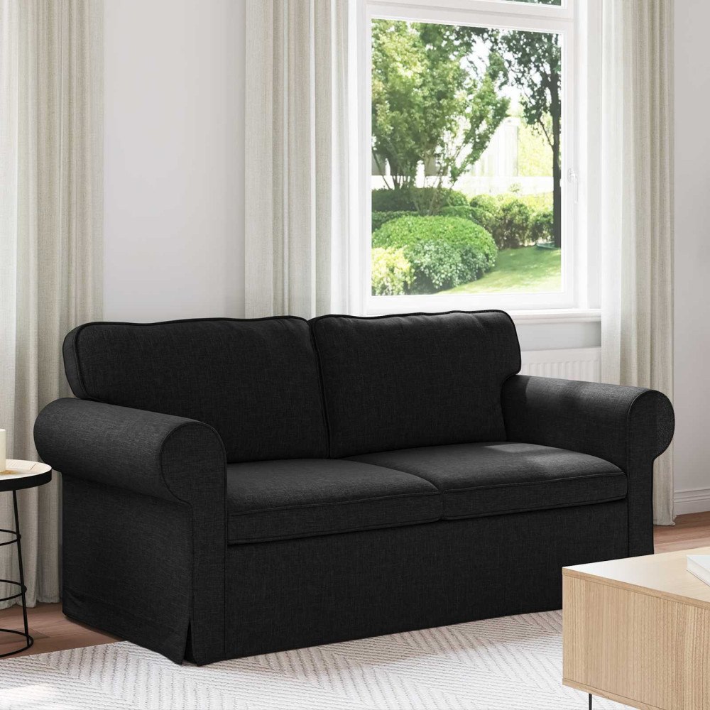 vidaXL Soffa 140cm Svart Metall