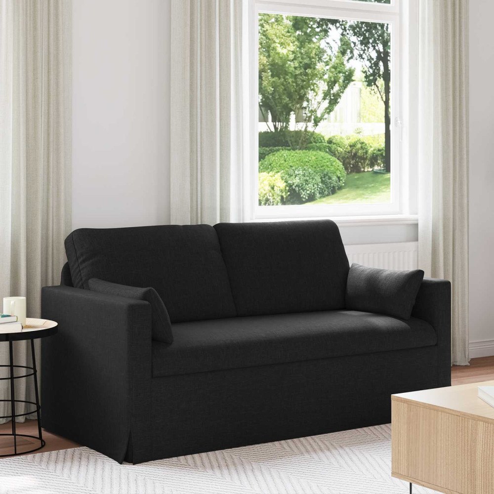 vidaXL Soffa 140cm Svart Metall