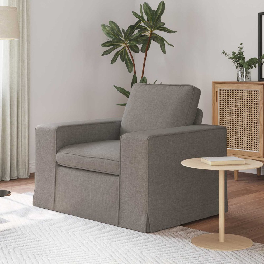 vidaXL Soffa 60cm Taupe Metall