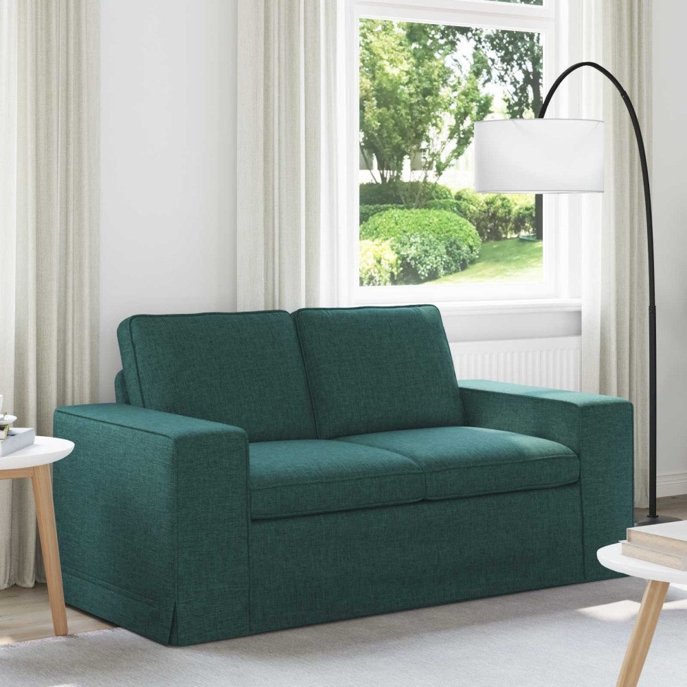 vidaXL Soffa 120cm Mörkgrön Metall