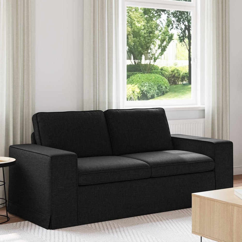 vidaXL Soffa 140cm Svart Metall