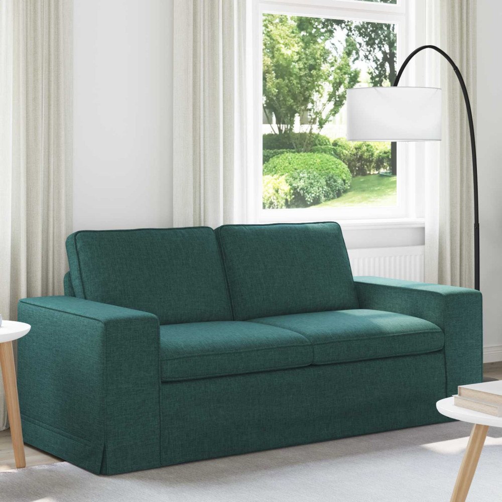 vidaXL Soffa Mörkgrön 182 x 80 x 82 cm Metall