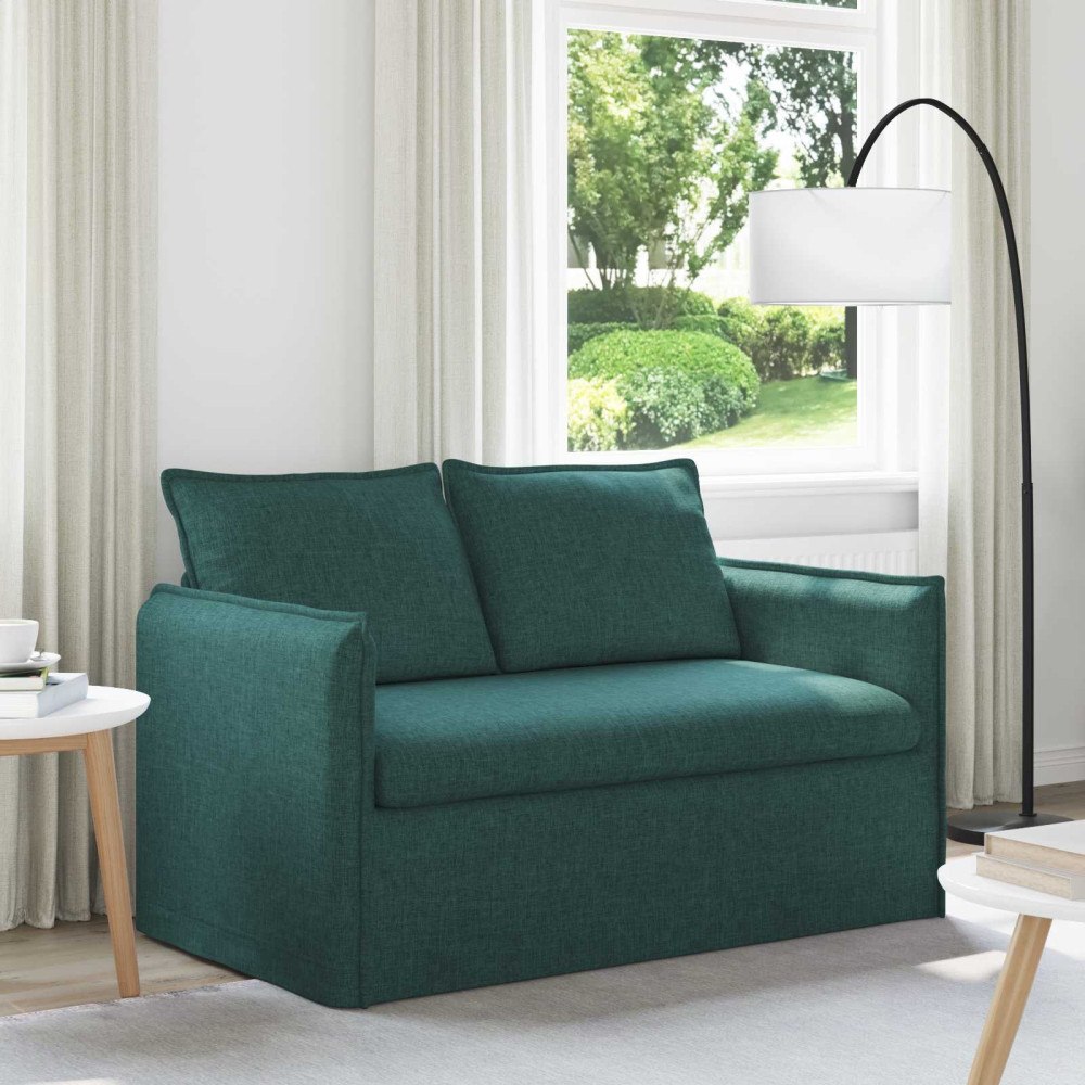 vidaXL Soffa Mörkgrön 195 x 82 x 85 cm Metall