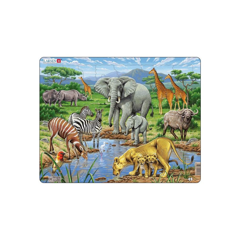 No Brand Rampussel Afrikanska savannen 65 bitar