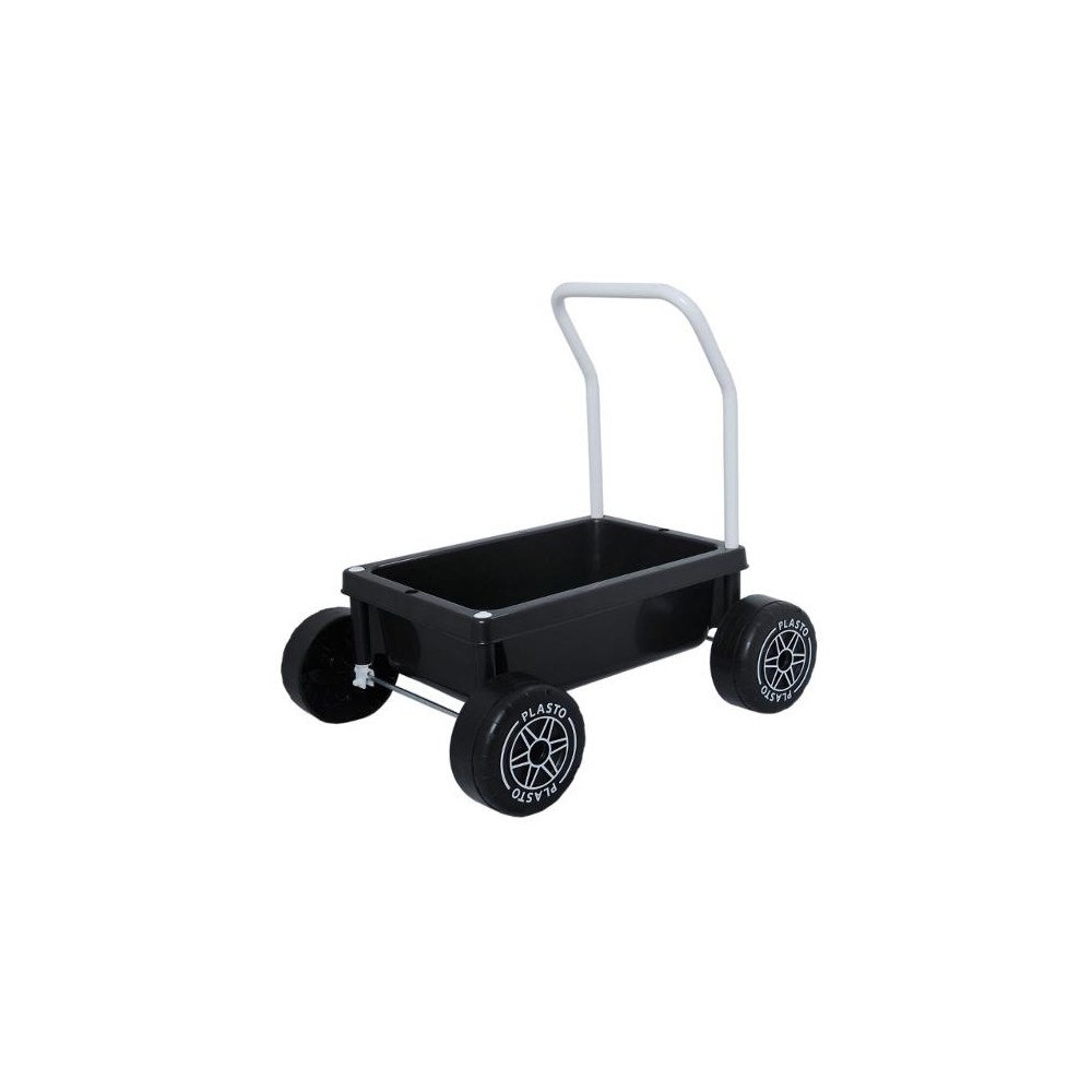 NO BRAND VENDOR (SE) Lära gå vagn PLASTO svart