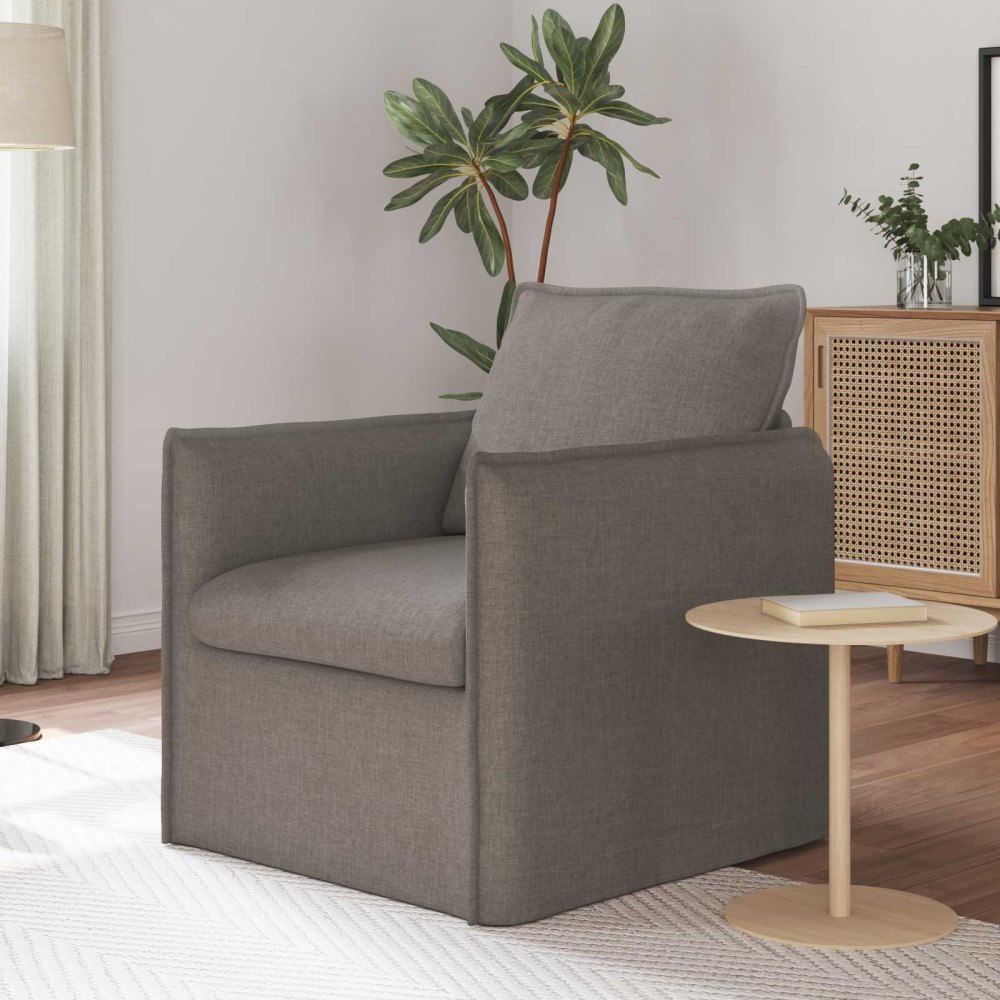 vidaXL Soffa 60cm Taupe Metall