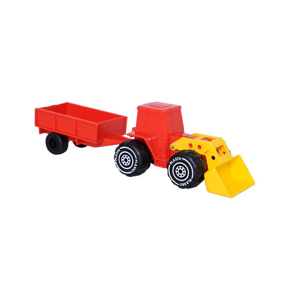No Brand Traktor med släp PLASTO 33cm