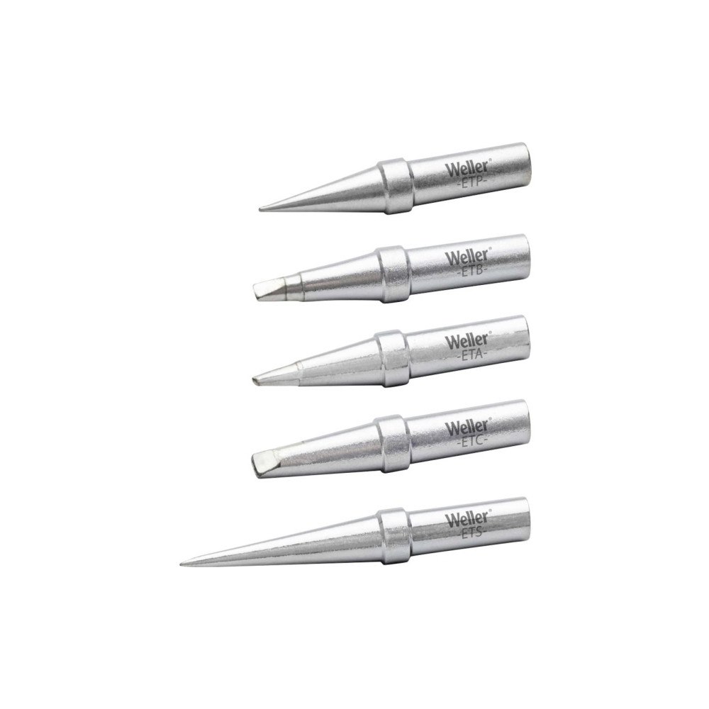 Weller Weller Lödspetssats Mejselform, Rund form, Spetsig form Inne...