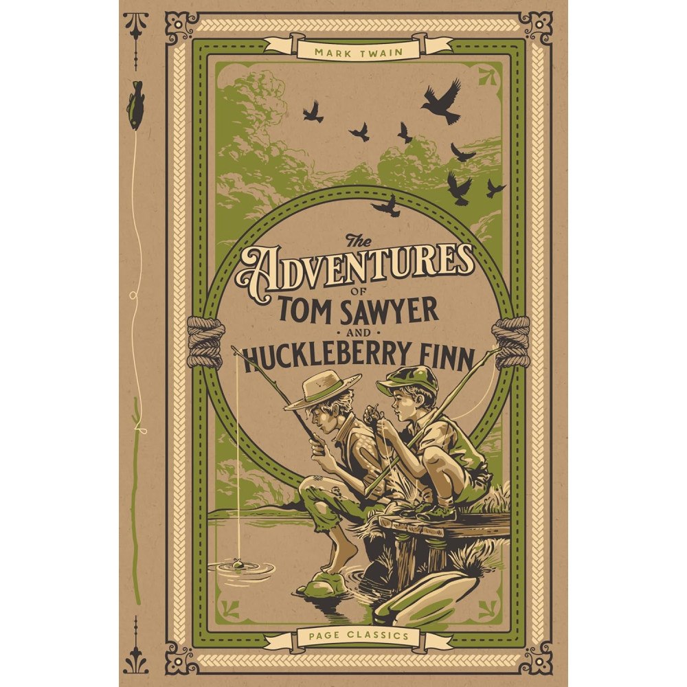 Mark Twain The Adventures of Tom Sawyer and Huckleberry Finn (inbunden, eng)