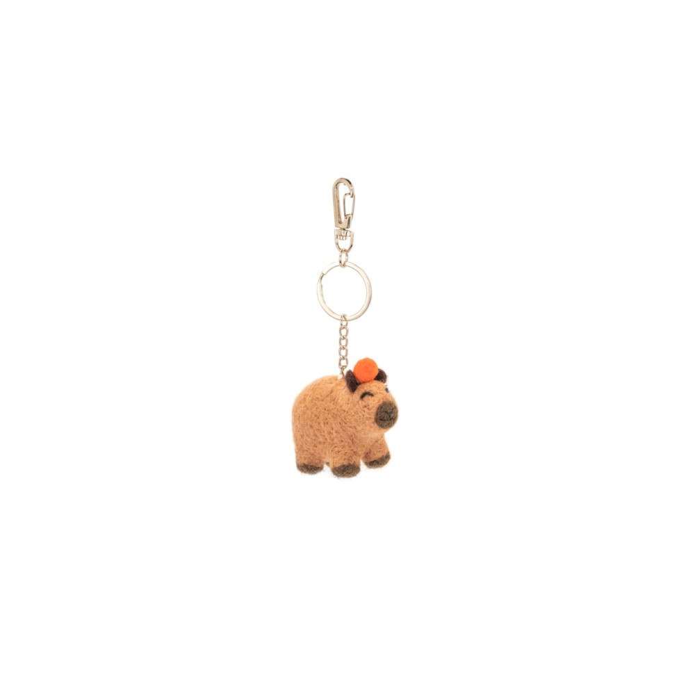 SASS & BELLE Capybara Felt Keyring