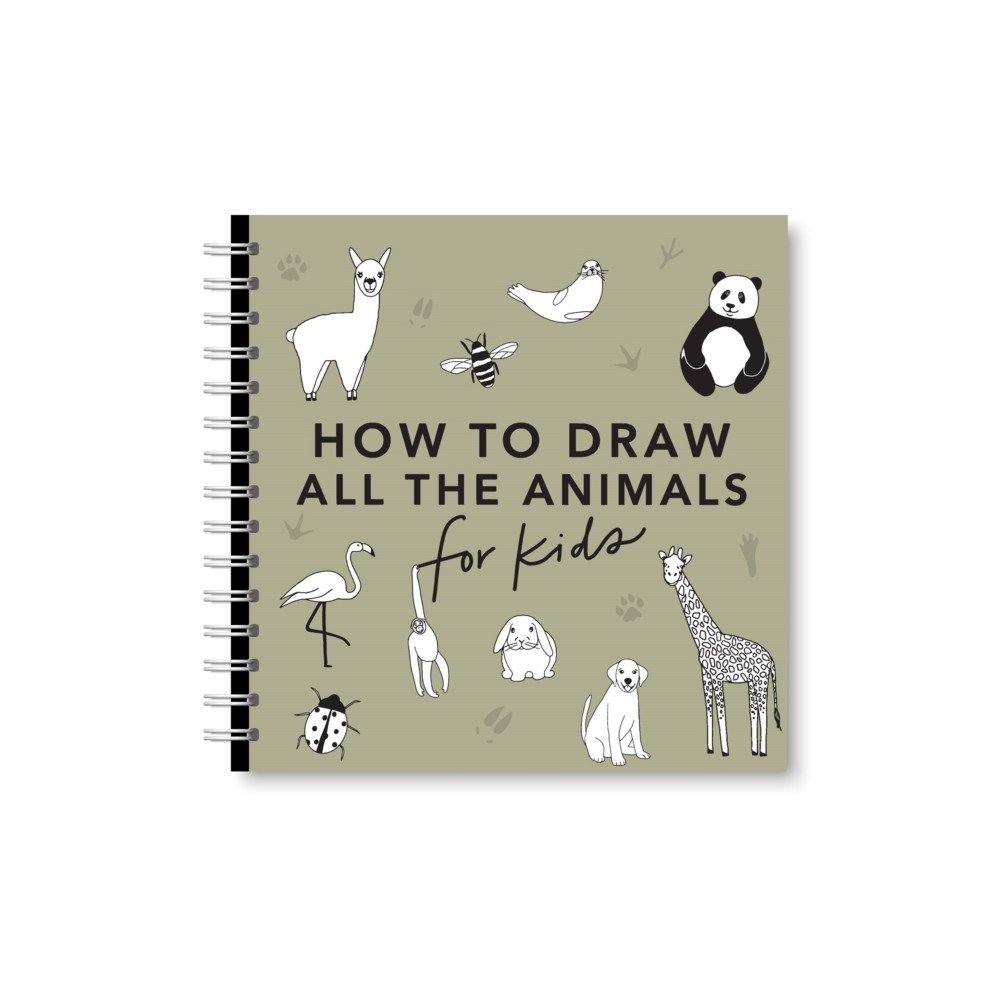 Blue Star Press All the Animals: How to Draw Books for Kids with Dogs, Cats, Lions, Dolphins, and More (bok, spiral, eng)
