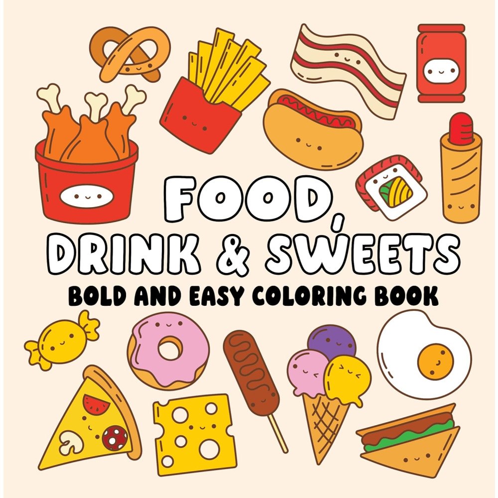 Page Publications Food Drink & Sweets Bold and Easy Coloring Book (häftad, eng)