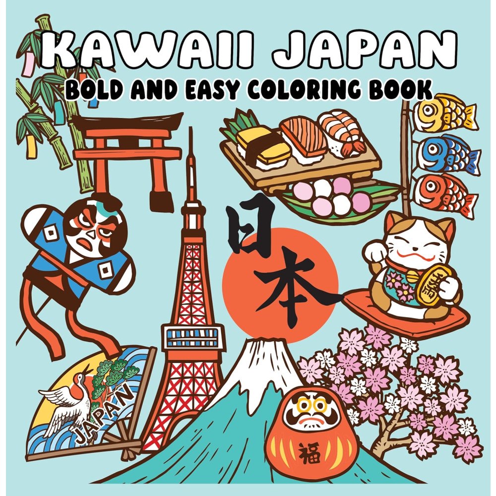 Page Publications Kawaii Japan Bold and Easy Coloring Book (häftad, eng)