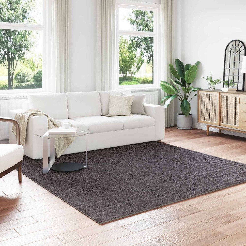 vidaXL Områdesmattor Fyrkantig Antracit 240 x 240 cm