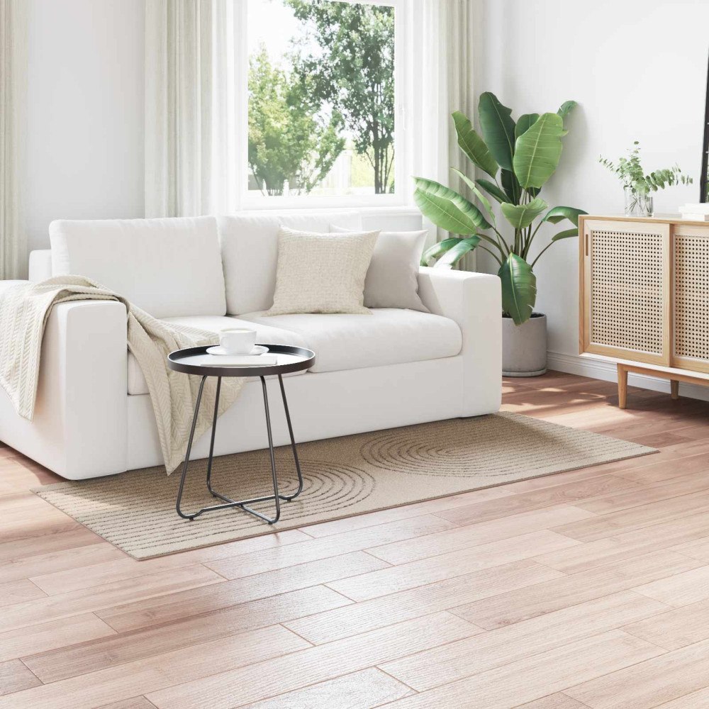 vidaXL Områdesmattor Rektangulär GALATI Beige 200 x 80 cm Polyester