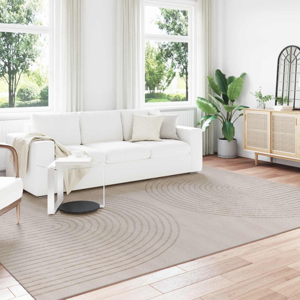 vidaXL Områdesmattor Rektangulär GALATI Beige 280 x 200 cm Polyester