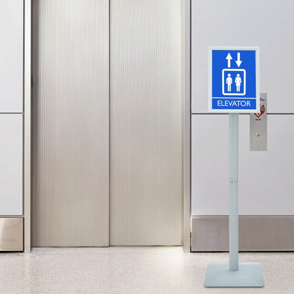 vidaXL Pedestal affischställ Silver 32 x 27 x 119 cm Gjutjärn