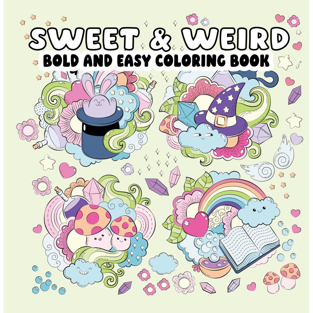 Page Publications Sweet and Weird Bold and Easy Coloring Book (häftad, eng)