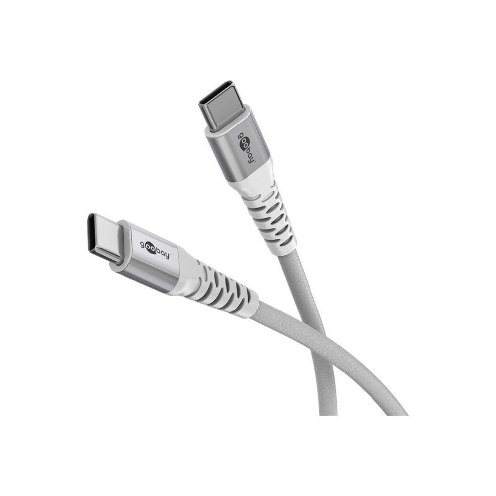 WENTRONIC GMBH Goobay USB-C™ till USB-C™ textilkabel med metallkontakter, 0...