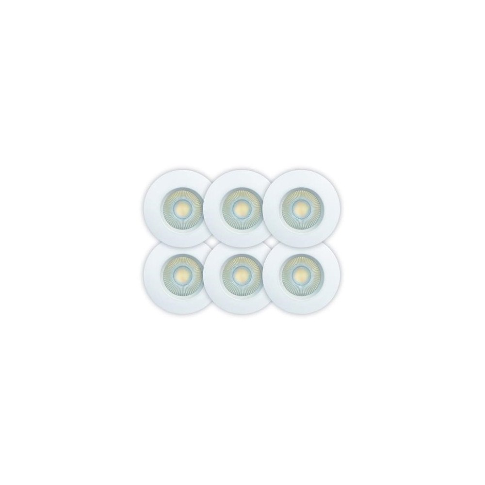 Scan Products  D.T. Sabina Low profile CCT 6-pack Downlight ISO Mat Hvid 2700K/3...