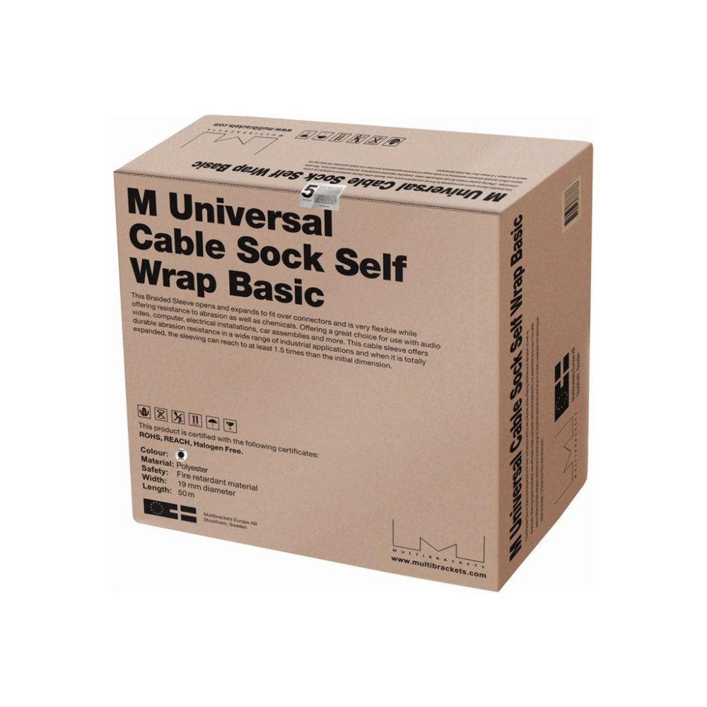 MULTIBRACKETS Multibrackets M Universal Cable Sock Self Wrap Basic - kabelsocka