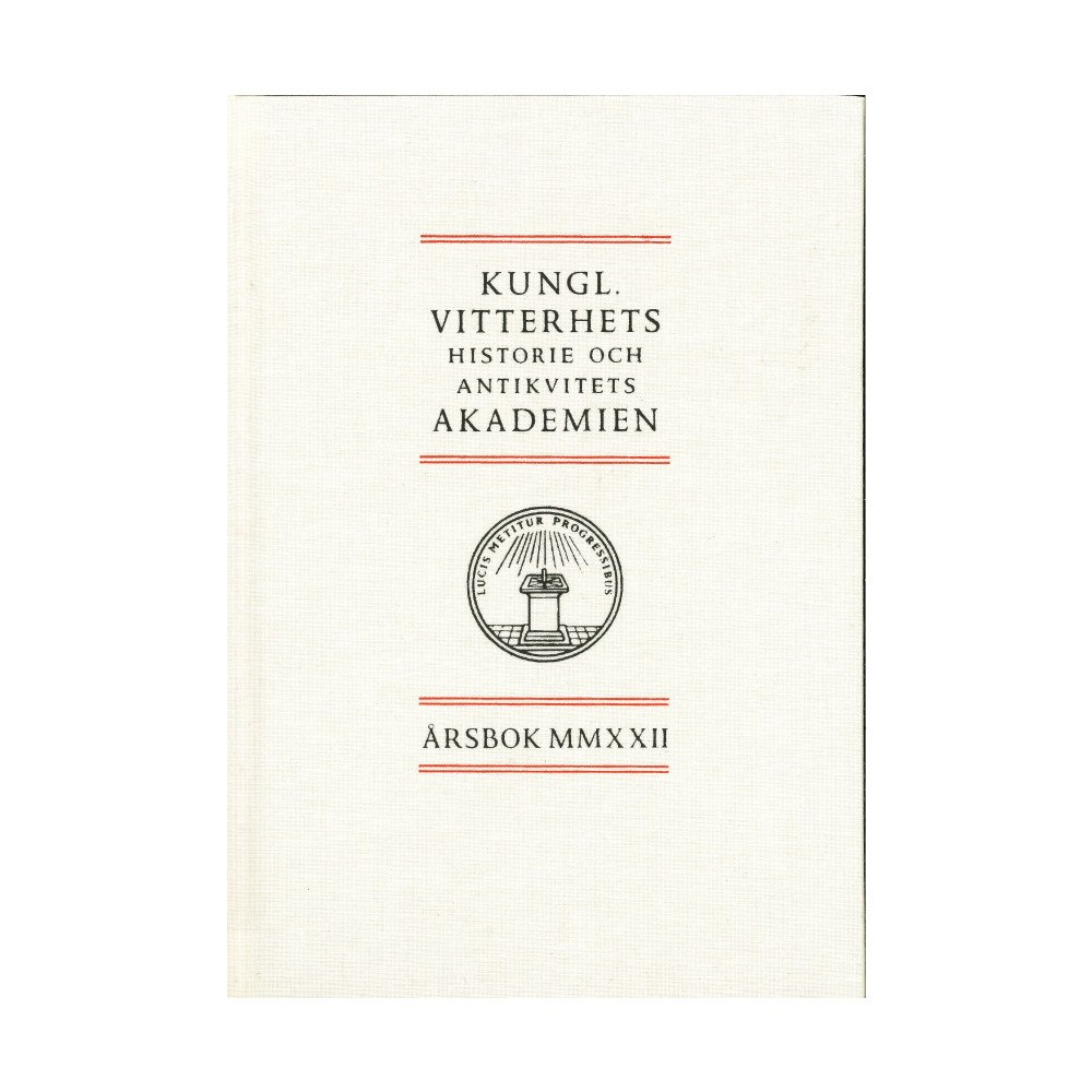 Kungl. Vitterhetsakademien Årsbok 2022 (inbunden)