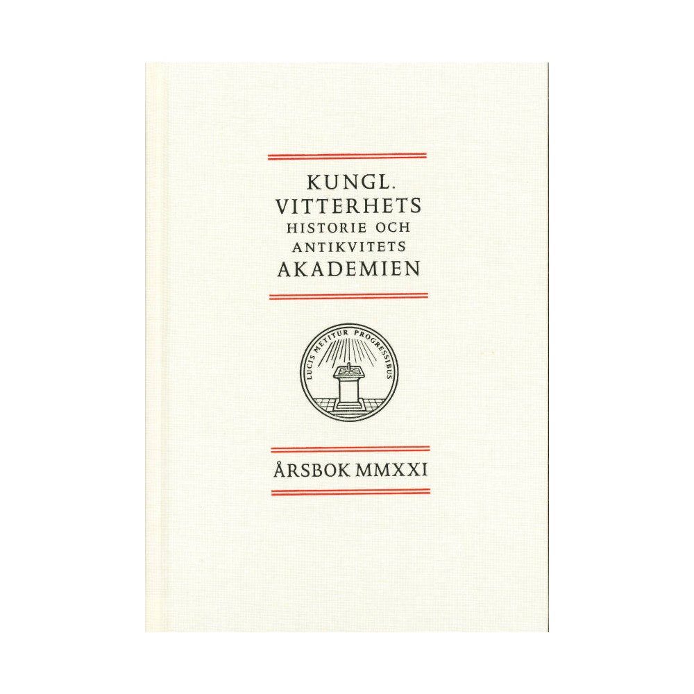 Kungl. Vitterhetsakademien Årsbok 2021 (inbunden)