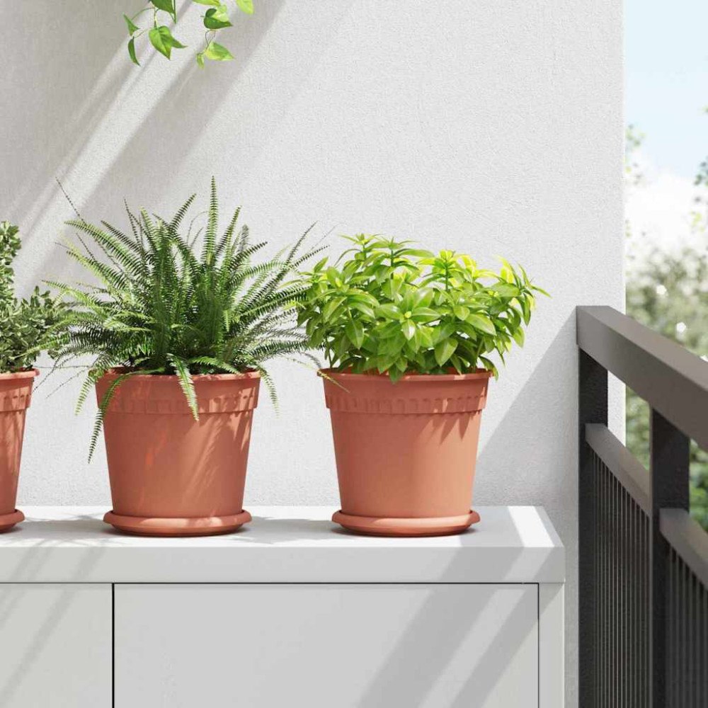 vidaXL Växtkrukor 6 pcs Murgrön Ø 19 x 16 cm Plast