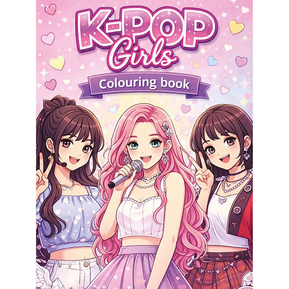 COLOURSBY Målarbok: K-pop girls