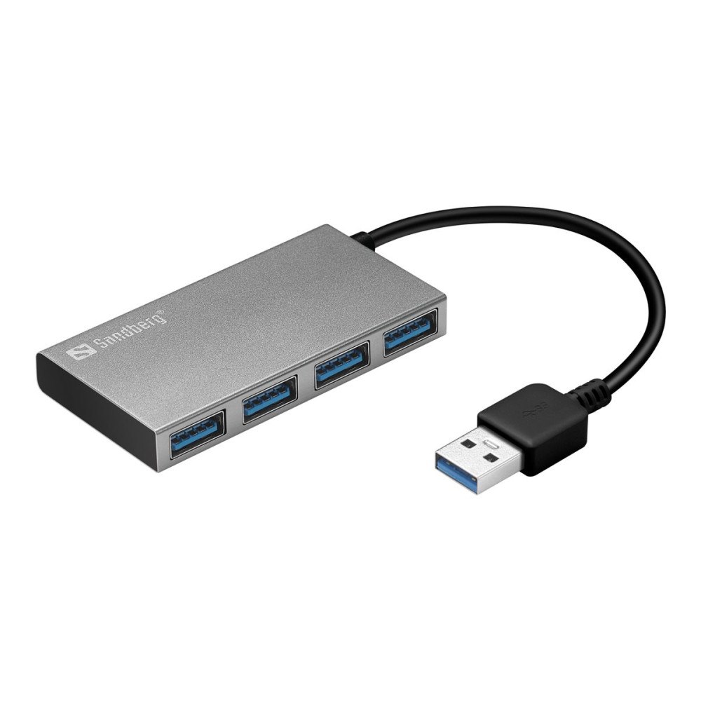 Sandberg Sandberg USB 3.0 Pocket Hub - hubb - 4 portar