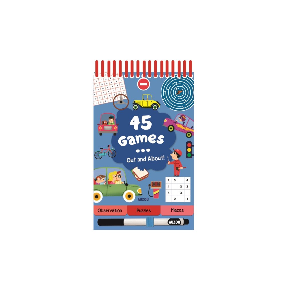Auzou 45 Games... Out and About (bok, board book, eng)