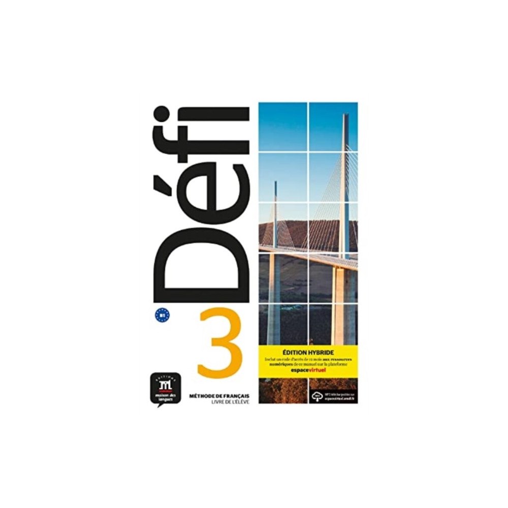 Difusion Centro de Publicacion y Publicaciones de  Defi 3 - Edition hybride - Livre de l'eleve (B1) (häftad, fre)