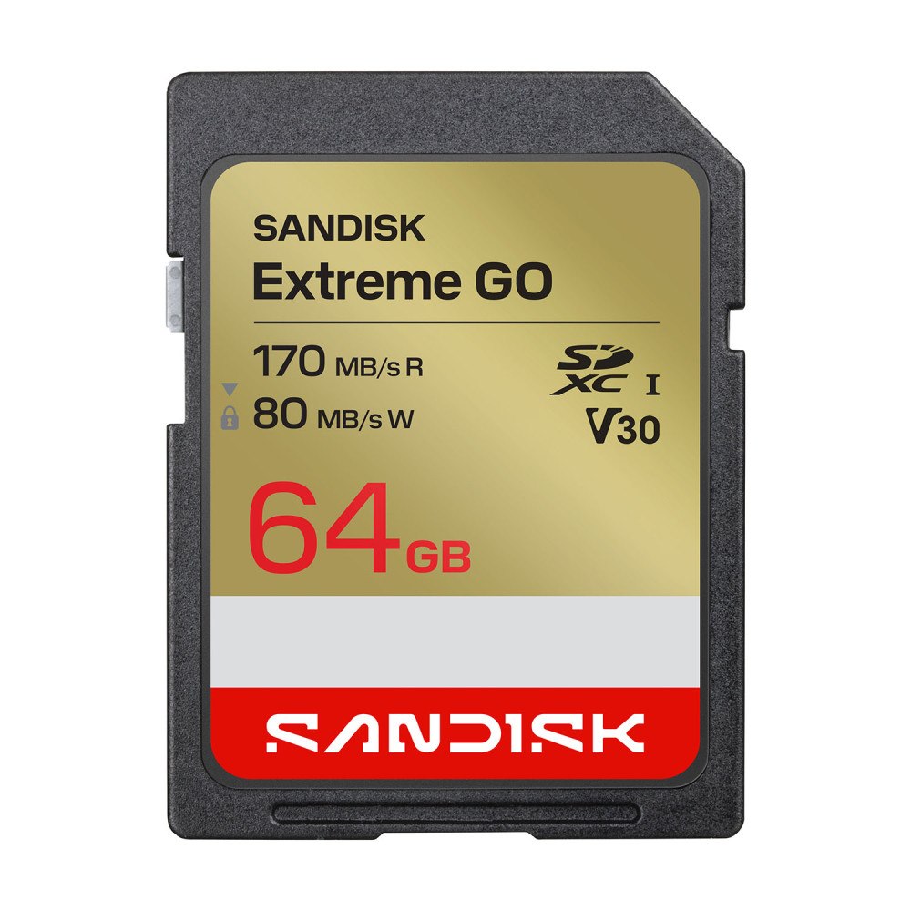 SANDISK SD Extreme GO 64GB 170/80MB/s C10 UHS-I U3 V30