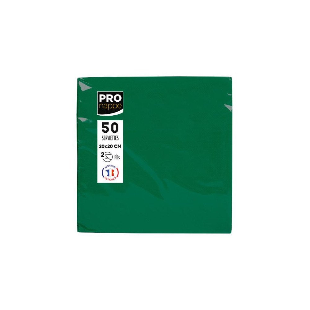 PRONAPPE Servetter PRONAPPE 20x20cm m.grön 50/fp