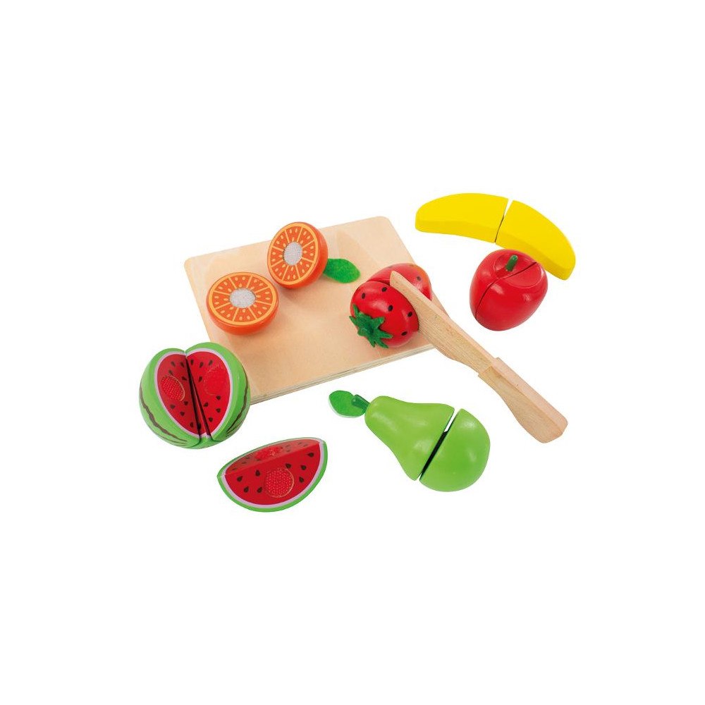MYPAUZE Frukt och grönsaker i trä 8 delar