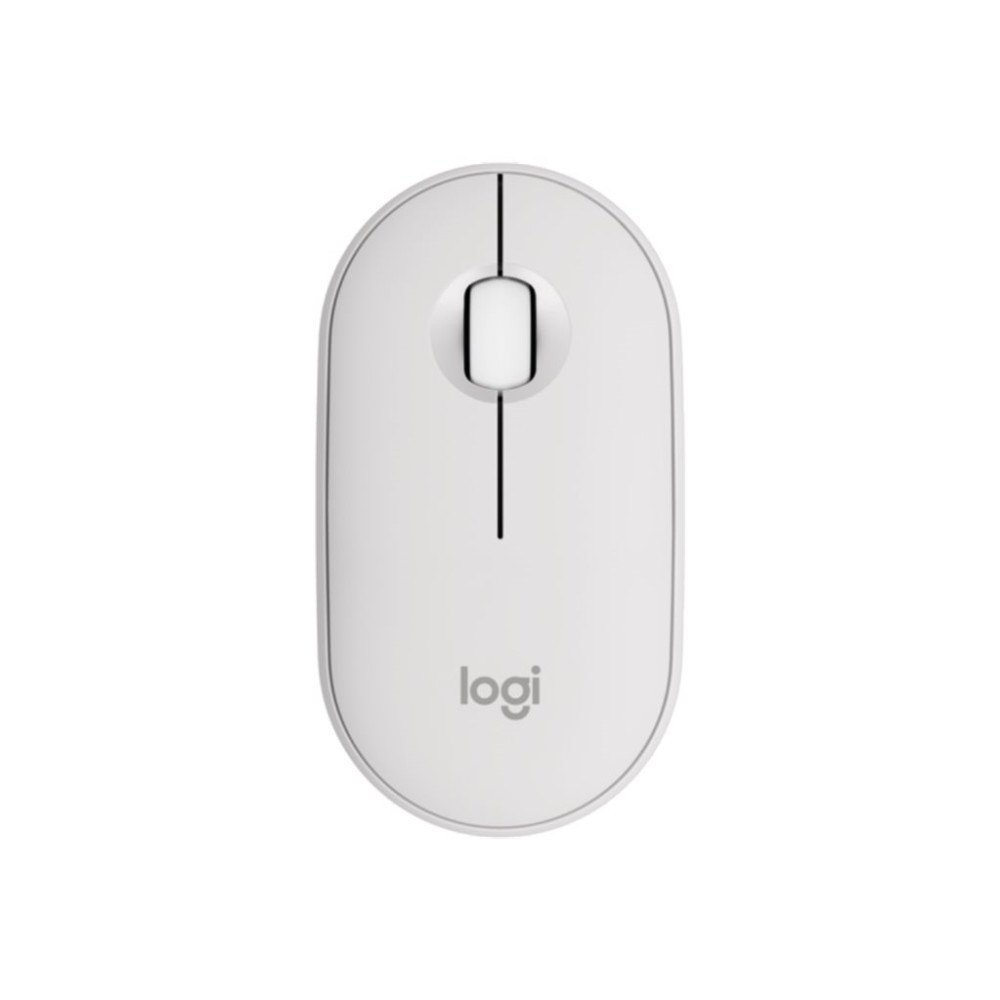Logitech Logitech Pebble Mouse 2 M350s - mus - Bluetooth 5.2 LE - tonal white